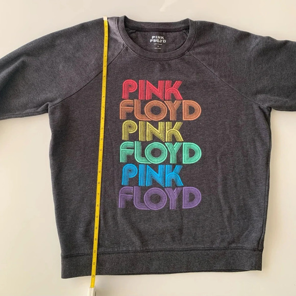 Lucky Brand Pink Floyd Dark Heather Grey Crewneck Sweatshirt Size M - Picture 9 of 13